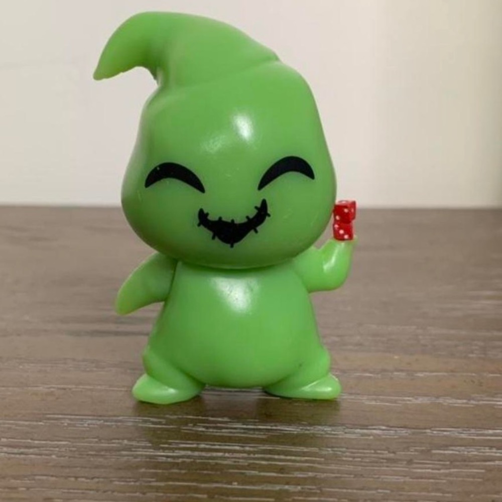 Disney’s (Tim Burton) Nightmare before Christmas mini Oogie boogie figure.